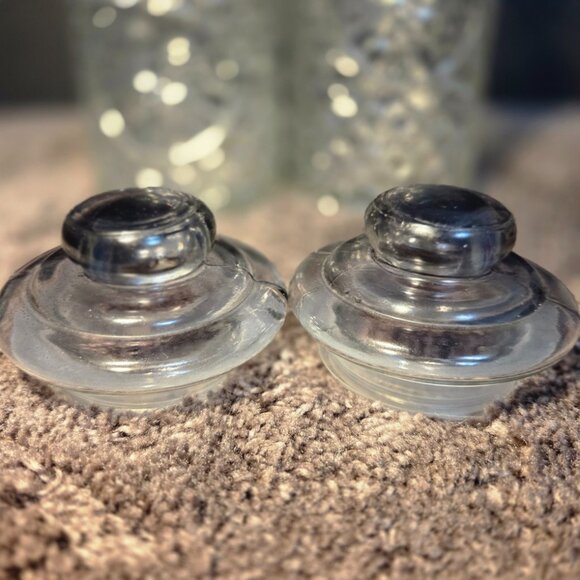 2 Rustic Chicken Wire & Rooster Clear Glass Canisters w/Lids Honeycomb Farmhouse - Picture 6 of 12